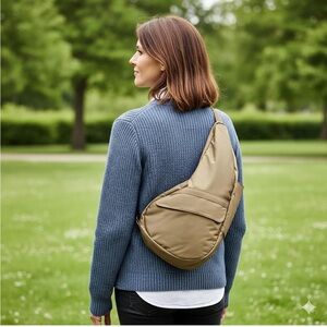 AmeriBag 19" Microfiber Healthy Back Bag Ergonomic Crossbody Sling for Everyday